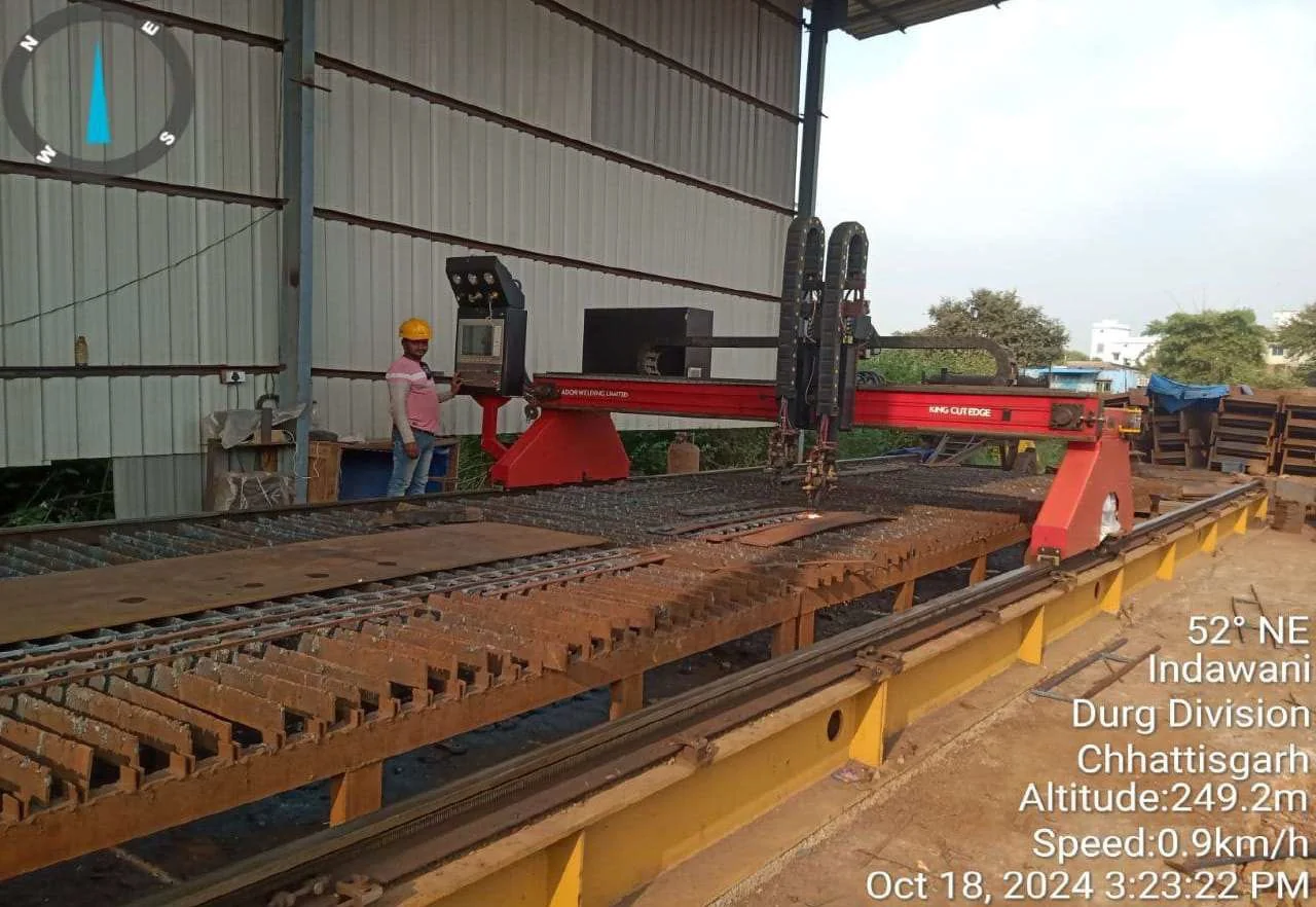 CNC fabrication equipment in workshop