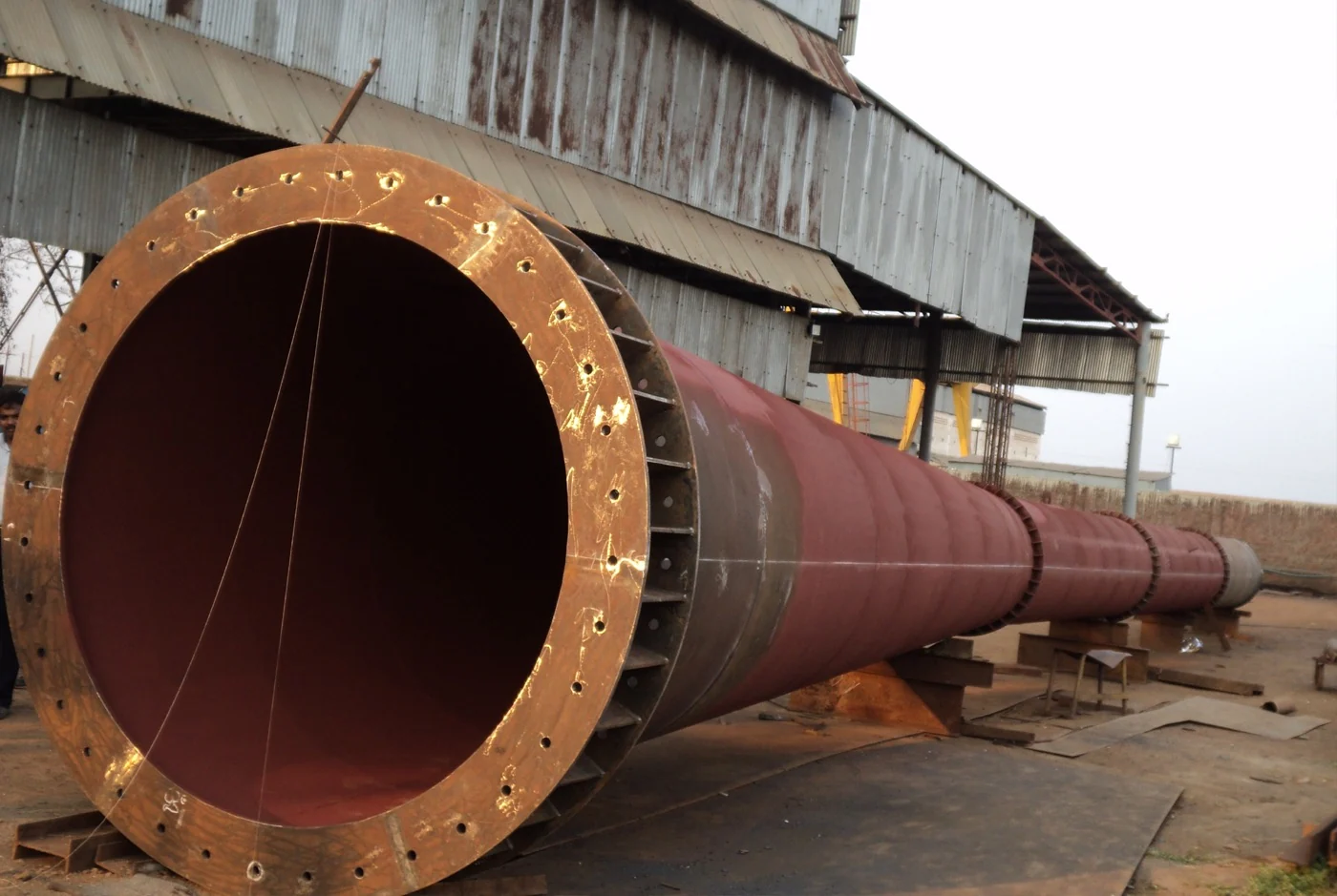 Large fabricated industrial equipment