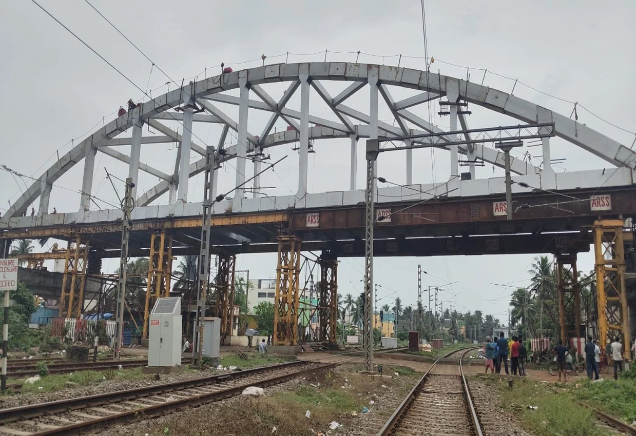 Rail overbridge at Saharanpur